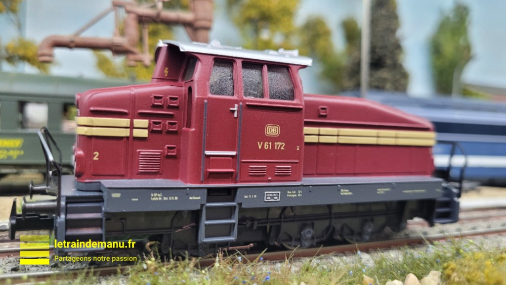 La locomotive V 61 type DHG 500 (Référence Märklin 36505) est l'exemple-même d'une petite locomotive qui convient à une petite surface. Cet engin digital sonorisé financièrement abordable est particulièrement destiné aux services de manœuvres grâce à ses remarquables qualités de roulement. Crédit : letraindemanu.fr