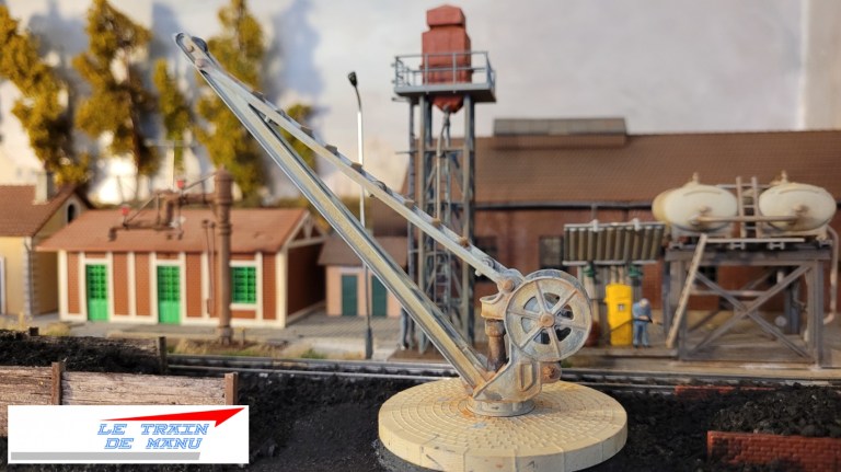 Kit Maquette Train HO - Grande Installation Charbon Avec Grue Et Tour (1/87)