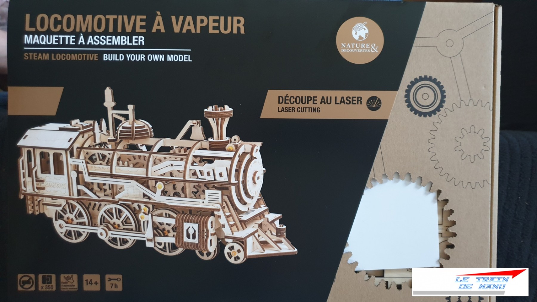 Une locomotive à vapeur en bois fonctionnelle [Nature et Découvertes