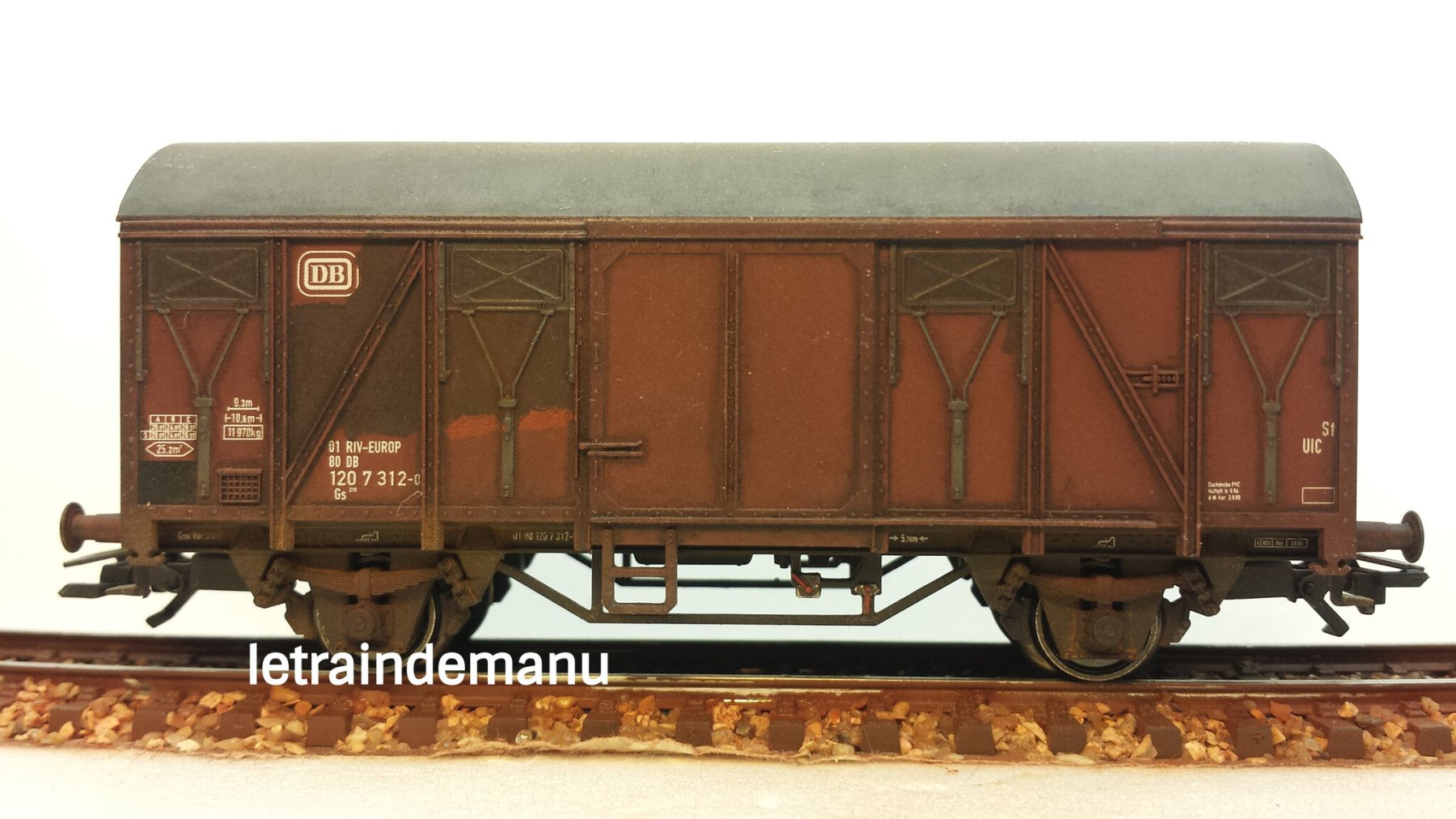 WAGON DE FRET MÄRKLIN 2 ESSIEUX - ÉCHELLE 0 - ANNÉES 1930 - RUNAWAY