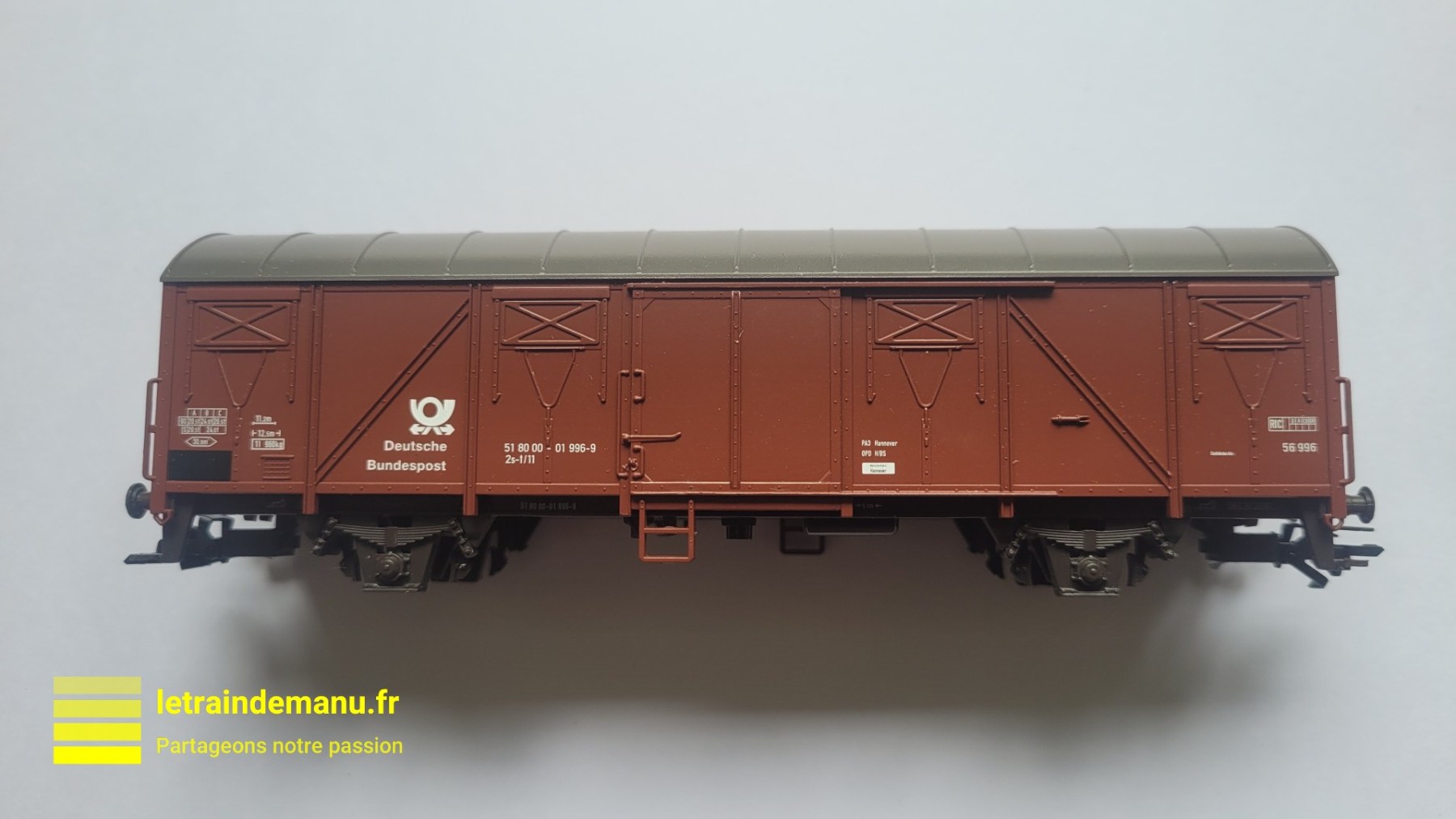 Wagon Couvert HO – Train Desherbeur VB – Modélisme Ferroviaire – Occasion