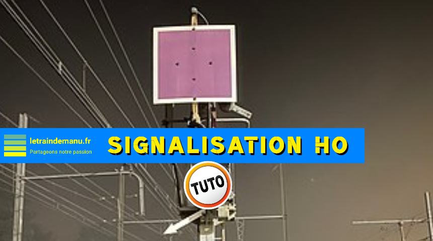 Panneau de signalisation ferroviaire transport bleu modèle imprimable